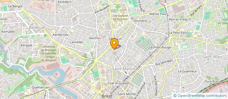 localisation de l'entreprise MONSIEUR SIMON MENEZ à BREST