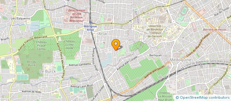 localisation de l'entreprise MONSIEUR SIMON MICHOT  MERIGNAC