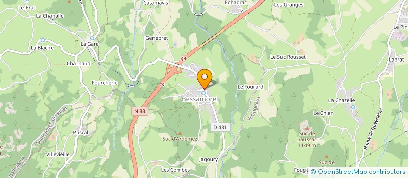 localisation de l'entreprise MONSIEUR SIMON MOCHON  BESSAMOREL