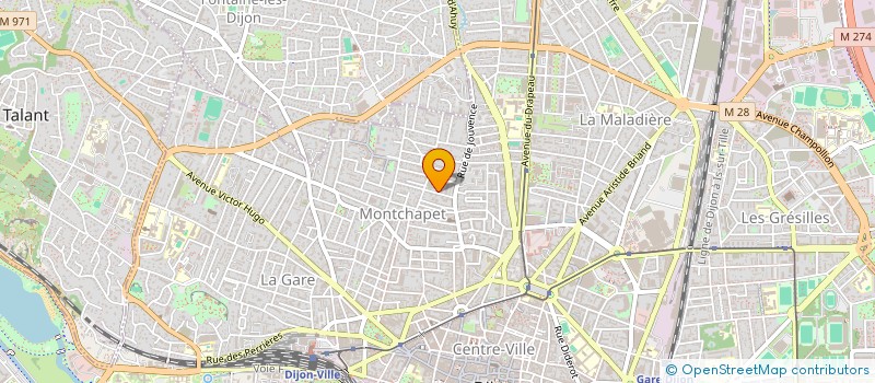 localisation de l'entreprise MONSIEUR SIMON MOREAU à DIJON