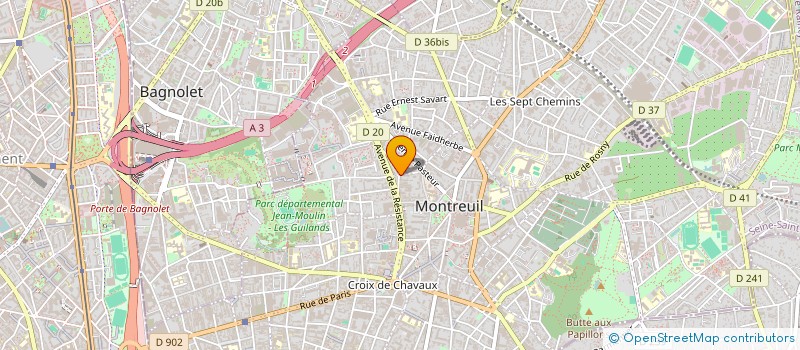localisation de l'entreprise MONSIEUR SIMON MOREAUX à MONTREUIL