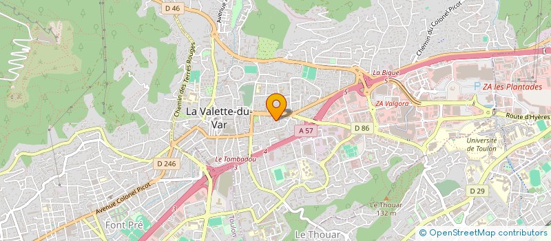 localisation de l'entreprise MONSIEUR SIMON MORETTI à LA VALETTE-DU-VAR