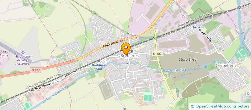 localisation de l'entreprise MONSIEUR SIMON MORIAUX  BREBIERES