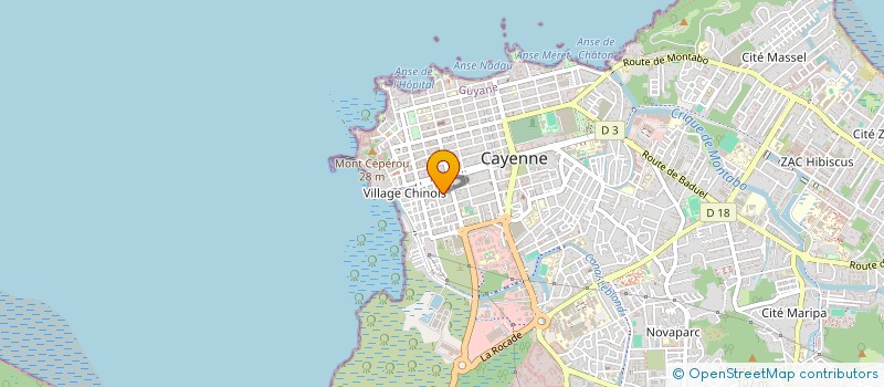 localisation de l'entreprise MONSIEUR SIMON NORMIL  CAYENNE