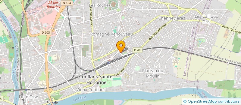 localisation de l'entreprise MONSIEUR SIMON NUNES  CONFLANS-SAINTE-HONORINE