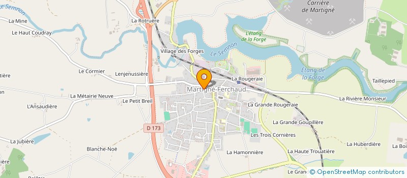 localisation de l'entreprise MONSIEUR SIMON NUNGE  MARTIGNE-FERCHAUD