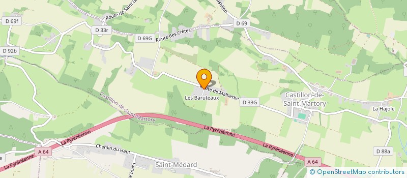 localisation de l'entreprise MONSIEUR SIMON PARDO  CASTILLON-DE-SAINT-MARTORY