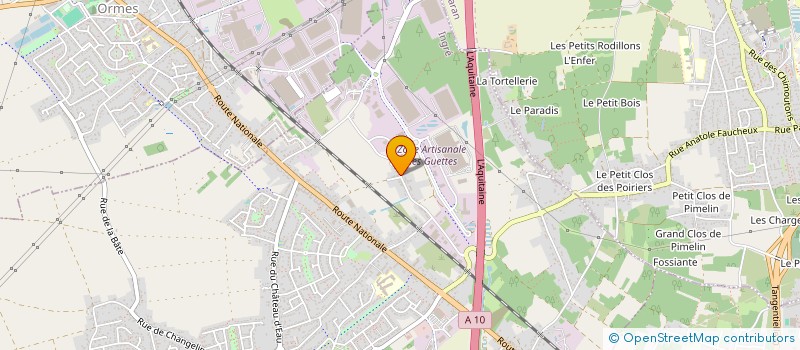 localisation de l'entreprise MONSIEUR SIMON PELLE DE QUERAL  INGRE