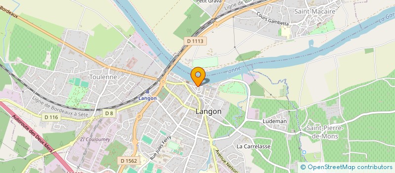 localisation de l'entreprise MONSIEUR SIMON PEREZ  LANGON