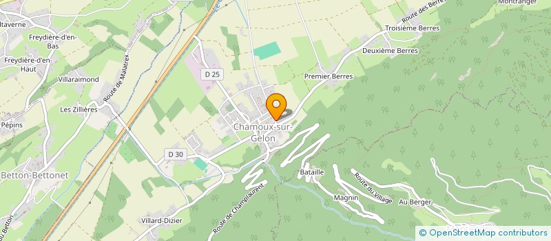 localisation de l'entreprise MONSIEUR SIMON PEROCHEAU  CHAMOUX-SUR-GELON