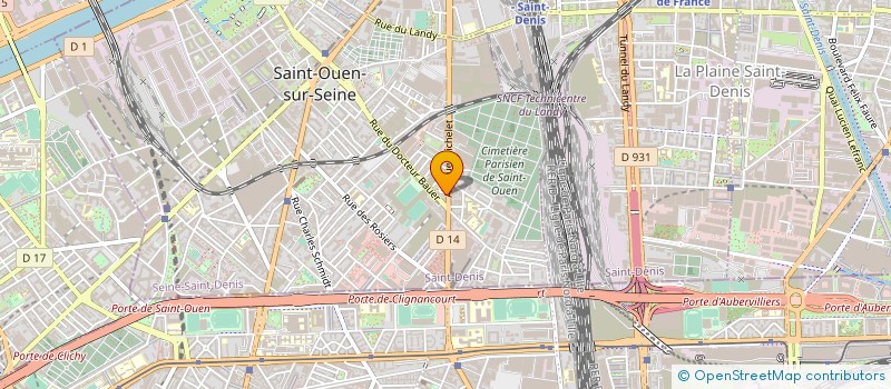 localisation de l'entreprise MONSIEUR SIMON PERRET à SAINT-OUEN-SUR-SEINE