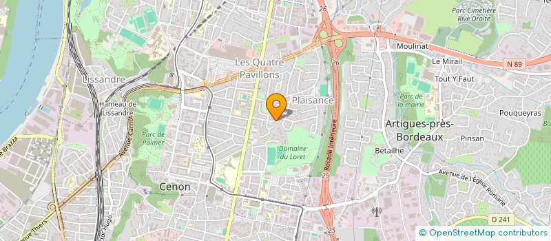 localisation de l'entreprise MONSIEUR SIMON PERROCHEAU à CENON