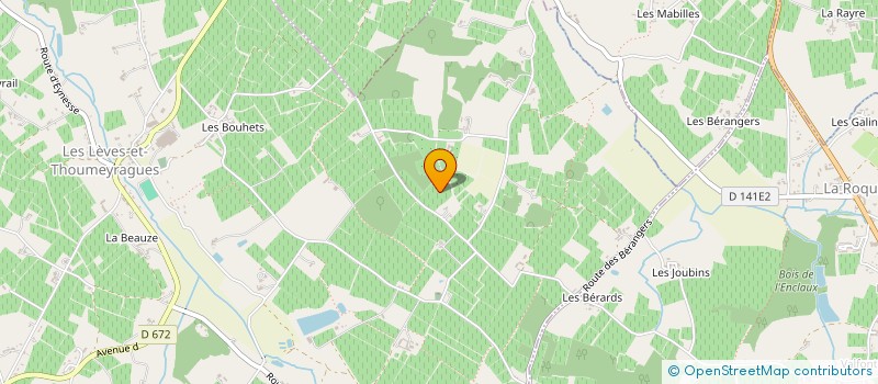 localisation de l'entreprise MONSIEUR SIMON PERROTT  LES LEVES ET THOUMEYRAGUES