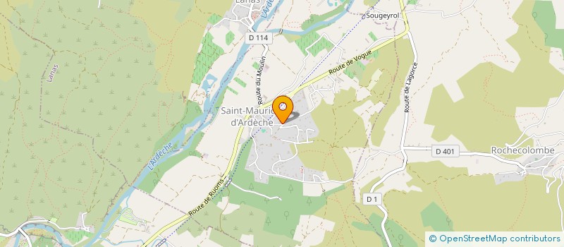 localisation de l'entreprise MONSIEUR SIMON-PIERRE ABONNEAU  SAINT-MAURICE-D'ARDECHE