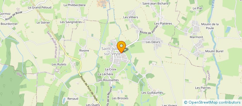 localisation de l'entreprise MONSIEUR SIMON PIGUET  SAINT-JULIEN-SUR-VEYLE