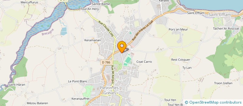 localisation de l'entreprise MONSIEUR SIMON PIRY  PLESTIN-LES-GREVES