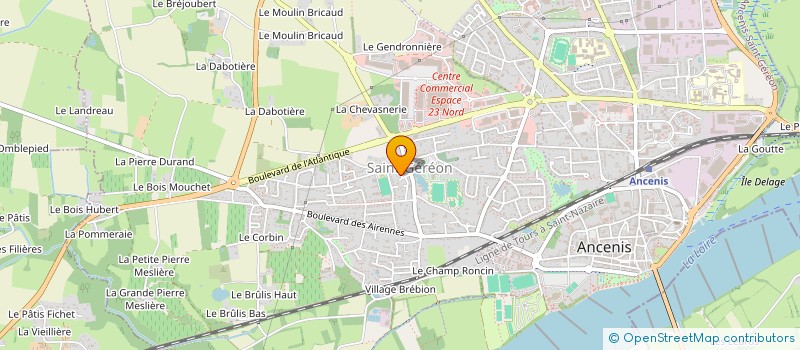 localisation de l'entreprise MONSIEUR SIMON PLOTEAU  ANCENIS-SAINT-GEREON