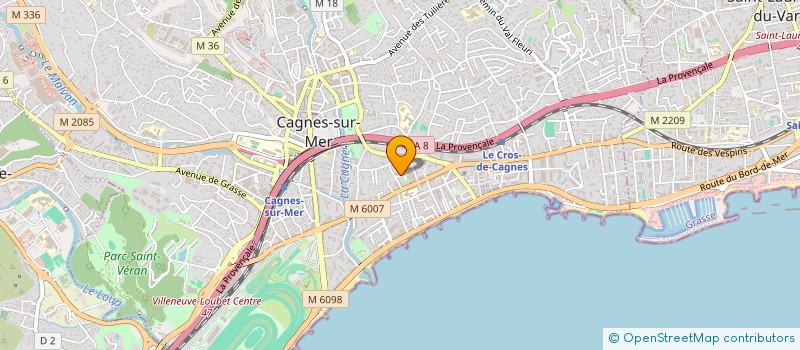 localisation de l'entreprise MONSIEUR SIMON POSIRCA à CAGNES-SUR-MER