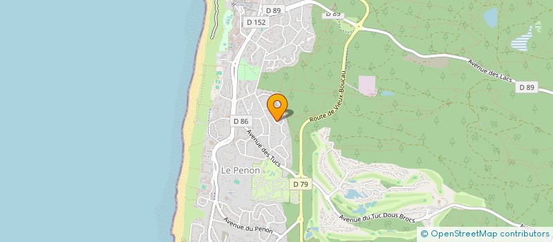 localisation de l'entreprise MONSIEUR SIMON POURTAU  SEIGNOSSE