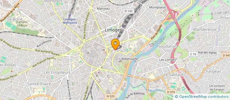 localisation de l'entreprise MONSIEUR SIMON PRUD'HOMME à LIMOGES