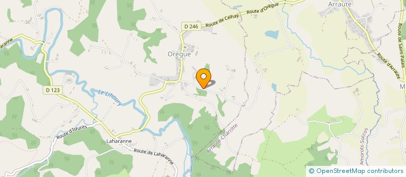 localisation de l'entreprise MONSIEUR SIMON PRUNIER  OREGUE