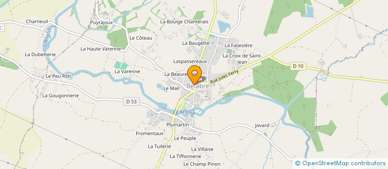 localisation de l'entreprise MONSIEUR SIMON PRUVOST à BELABRE