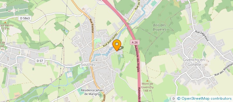 localisation de l'entreprise MONSIEUR SIMON PSONKA  SOUCHEZ