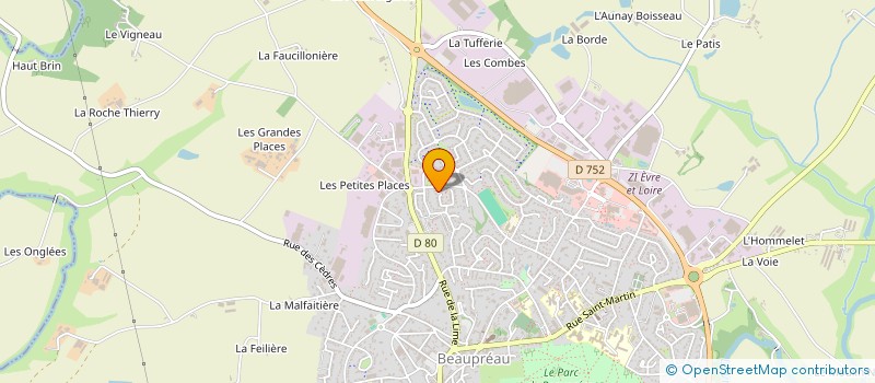 localisation de l'entreprise MONSIEUR SIMON QUESSON à BEAUPREAU-EN-MAUGES