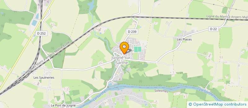 localisation de l'entreprise MONSIEUR SIMON RABOUIN  LA CHAPELLE-D'ALIGNE