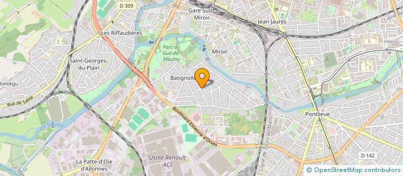 localisation de l'entreprise MONSIEUR SIMON RACOIS à LE MANS