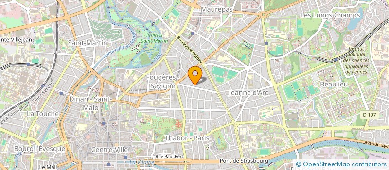 localisation de l'entreprise MONSIEUR SIMON RAINSFORD  RENNES