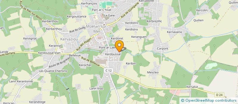 localisation de l'entreprise MONSIEUR SIMON REMEGEAU  MOELAN-SUR-MER