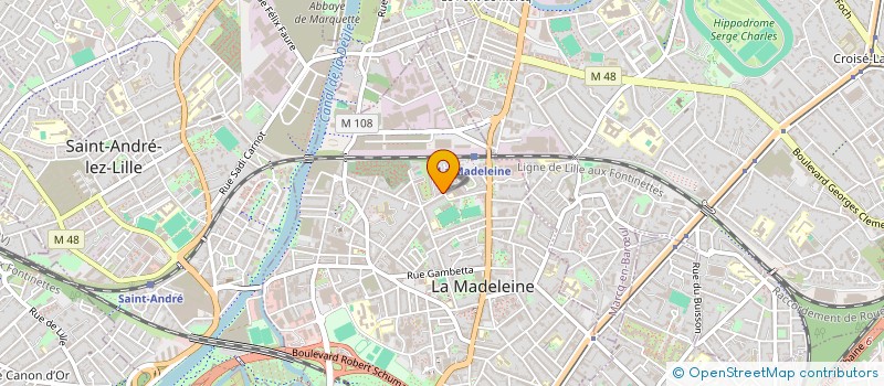 localisation de l'entreprise MONSIEUR SIMON RENARD à LA MADELEINE