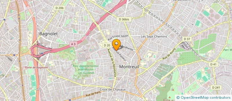 localisation de l'entreprise MONSIEUR SIMON RENAUD à MONTREUIL