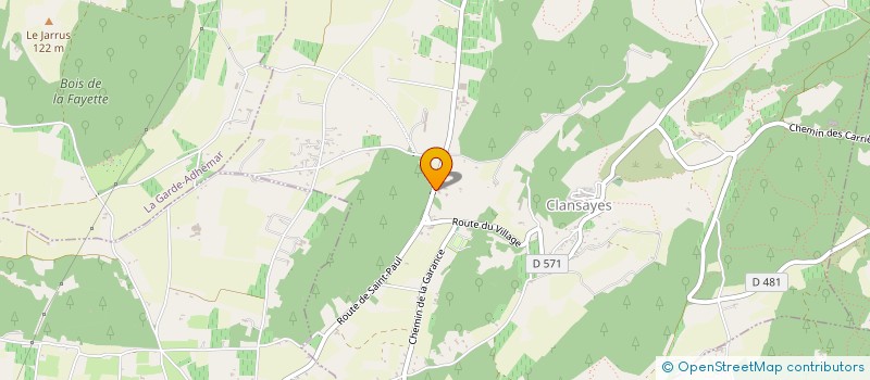 localisation de l'entreprise MONSIEUR SIMON ROACH  CLANSAYES