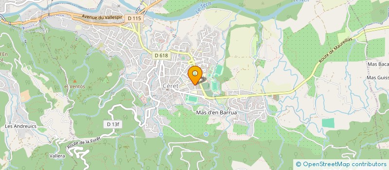 localisation de l'entreprise MONSIEUR SIMON ROCA  CERET