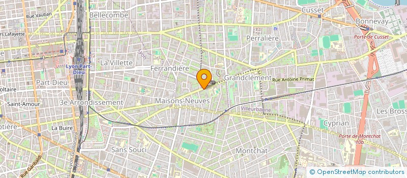 localisation de l'entreprise MONSIEUR SIMON ROCHE  VILLEURBANNE