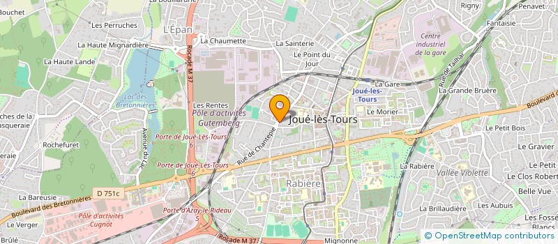 localisation de l'entreprise MONSIEUR SIMON ROLAND  JOUE-LES-TOURS