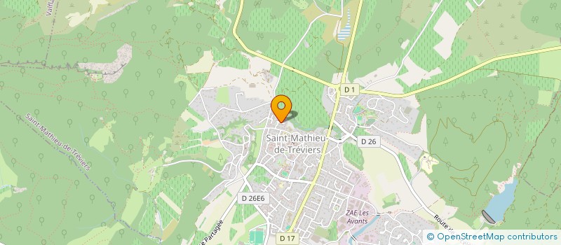 localisation de l'entreprise MONSIEUR SIMON RONGERE  SAINT-MATHIEU-DE-TREVIERS