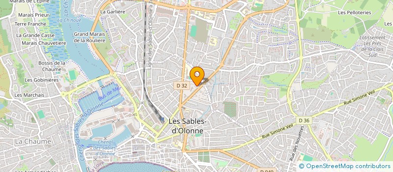localisation de l'entreprise MONSIEUR SIMON ROUFFIN à LES SABLES D'OLONNE