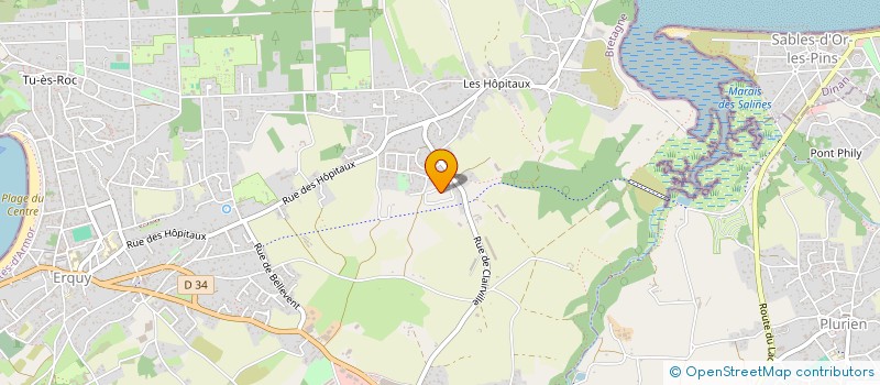 localisation de l'entreprise MONSIEUR SIMON ROUXEL à ERQUY