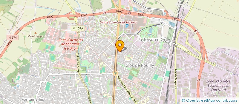 localisation de l'entreprise MONSIEUR SIMON ROY à DIJON