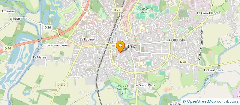 localisation de l'entreprise MONSIEUR SIMON RUAUD  BRUZ