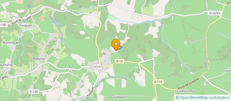 localisation de l'entreprise MONSIEUR SIMON SAINTE-CLUQUE  CAPIAN