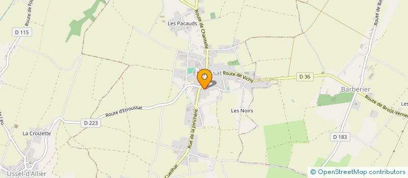 localisation de l'entreprise MONSIEUR SIMON SEDILLO  ETROUSSAT