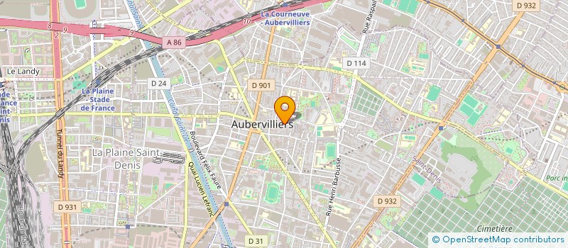 localisation de l'entreprise MONSIEUR SIMON SHELLEY  AUBERVILLIERS