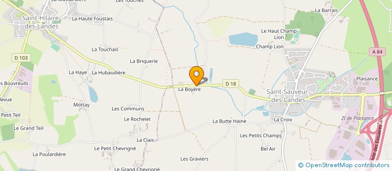 localisation de l'entreprise MONSIEUR SIMON SMITH à SAINT-SAUVEUR-DES-LANDES