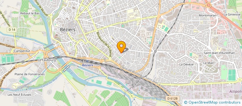 localisation de l'entreprise MONSIEUR SIMON SMITH  BEZIERS