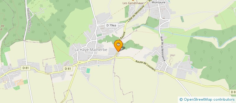 localisation de l'entreprise MONSIEUR SIMON TUDORET  LA HAYE-MALHERBE