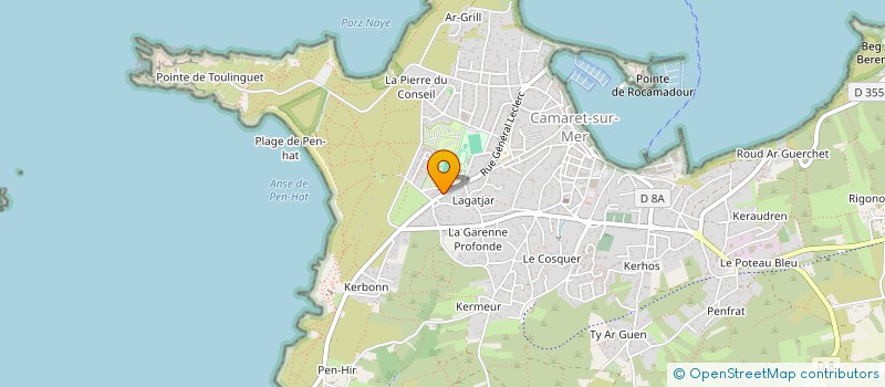 localisation de l'entreprise MONSIEUR SIMON VIGOUROUX à CAMARET-SUR-MER